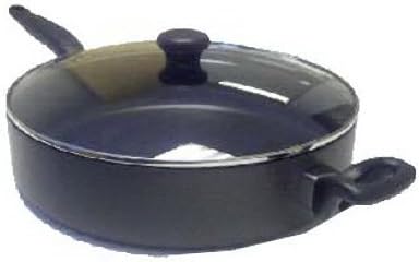 T-Fal Specialty Aluminum Pan with Lid 12 in. 5 qt. Black