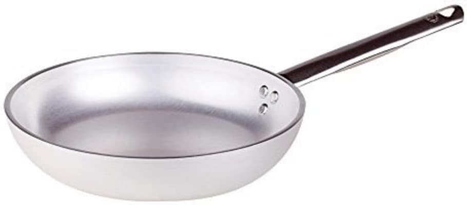 Pentole Agnelli Aluminium Professional Radiant Frying Pan 5 Mm. Thick with Tubular Steel Handle, Diameter 28 Cm.