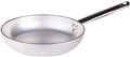 Pentole Agnelli Aluminium Professional Radiant Frying Pan 5 Mm. Thick with Tubular Steel Handle, Diameter 36 cm, Silver