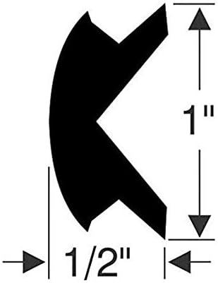 Steele Rubber Products 90-3341-347 Boat 1' x 1/2' Rub Rail Flexible Insert Kit Sold as a 70ft Strip