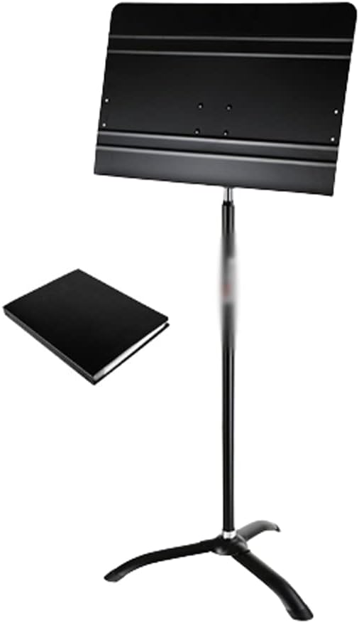 LXX Dual-Use Professional Portable Sheet Music Stand with Microphone Stand Phone Holder and Carry Bag Projector Stand