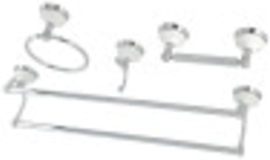 Kingston Brass BAK1113478C Victorian 4-Piece 24-Inch Dual Towel Bar Bathroom Accessory Set in Polished Chrome