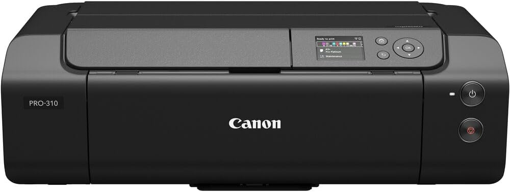 Canon imagePROGRAF PRO-310 Wireless Inkjet Printer | 13' Borderless Photo Printing | Lucia PRO II Pigment Ink | for Fine Art & Photography (6858C002) + Cleaning Kit + Printer Cable + Ethernet Cable
