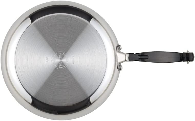 Farberware Classic Series Nonstick Stainless Steel Cookware Set, Pots and Pans Set, 15-Piece