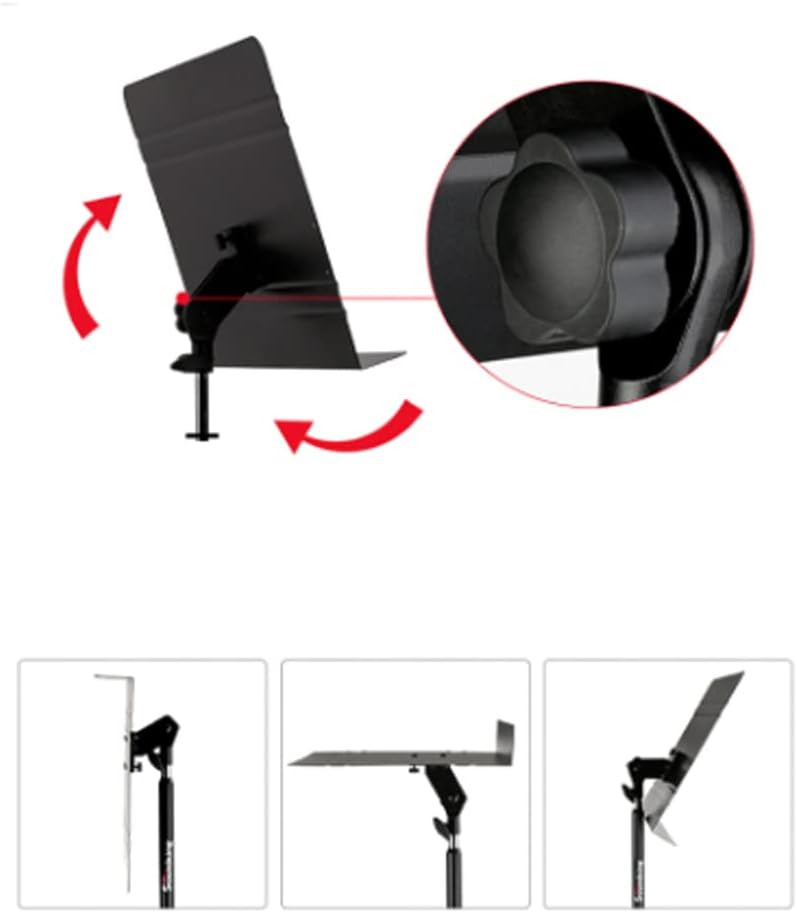 OSCCAR Music Stand Dual-Use Professional Portable Sheet Music Stand with Microphone Stand Phone Holder and Carry Bag Projector Stand Sheet Music Stand