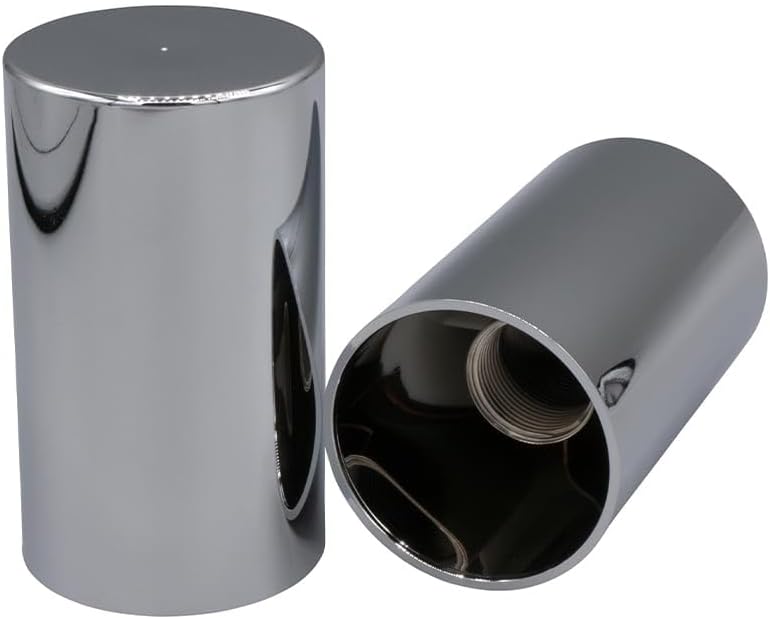 Mytee Products 120 Pcs Chrome ABS Plastic Cylinder Lug Nut Covers 33mm Thread-on Design 3-1/2'(H)- Lug Wheel Axle Nut Covers for Semi Truck, Frightliner, Volvo - Replaces # TNUT-F2L Truck Accessories