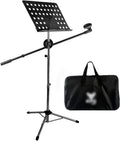 Music stand， Music Stand With Microphone Tablet And Phone Holder Height 70-190cm(Style 2,70190cm)