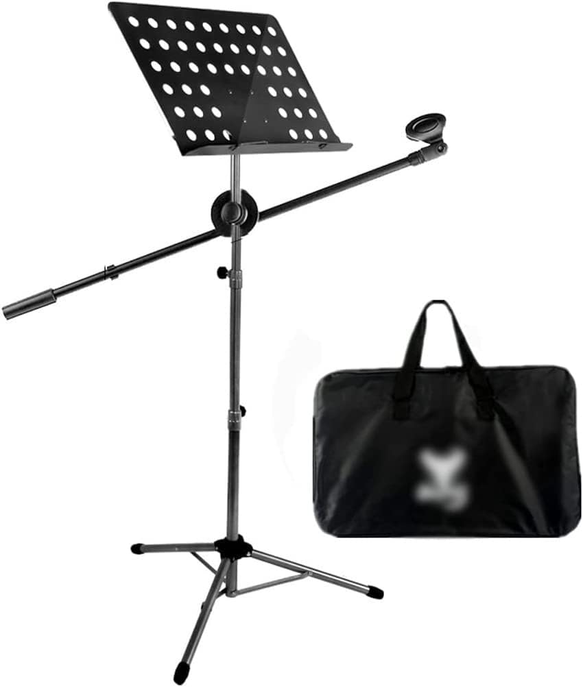 Music stand， Music Stand With Microphone Tablet And Phone Holder Height 70-190cm(Style 2,70190cm)
