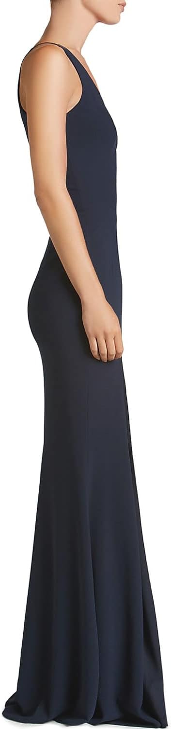 Iris Spaghetti Strap Plunging Long Dress