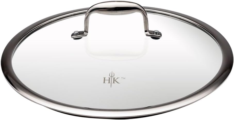 Hell's Kitchen Tri-Clad Hybrid 4 Quart Sauté Pan with Lid, Nonstick, Scratch-Resistant, Ergonomic Handle, Dishwasher Safe, Multi-Cooktop, and Oven-Safe (Original Nonstick)