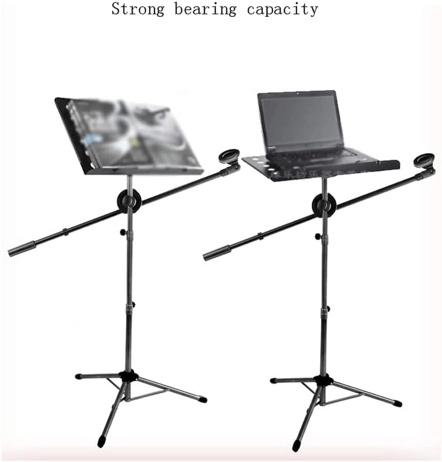 Music Stands with Microphone Stand Music Holder Professional Portable Sheet Music Stands for Concert Classroom Book Stands