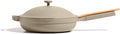 Our Place Large Always Pan | 12.5' Ceramic Pan with Modular Lid & Beechwood Spatula | Patented 10-in-1 Nonstick, Non-Toxic Cookware Made Without PFAS | Induction & Oven-Safe up to 450°F | Steam