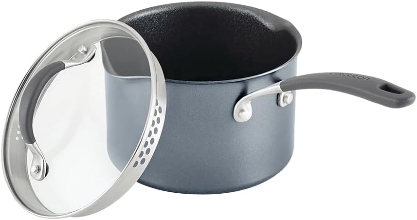 Circulon A1 Series with ScratchDefense Nonstick Induction Pots and Pans Cookware Set, Induction Cookware, Kitchen Essentials, 9-Piece, Graphite
