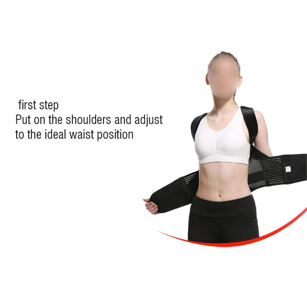 Adjustable Posture Corrector Back Support Shoulder Postural Fixer Tape Back Posture for Women Corset for Posture(S code)