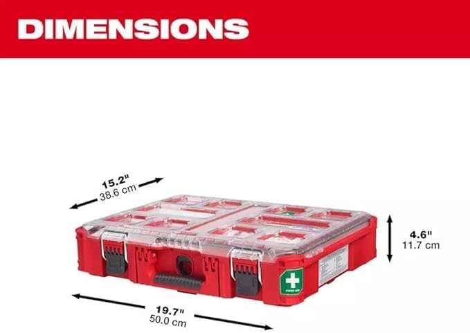 for Milwaukee 48-73-8430C 193PC Class B Type III PACKOUT First Aid Kit