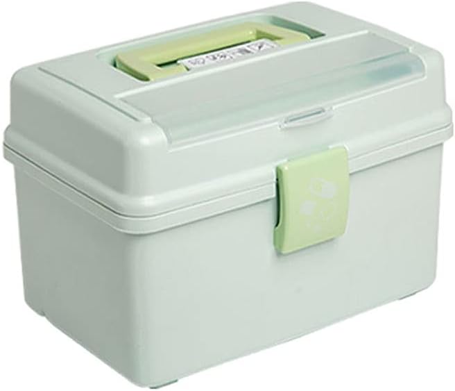 Medicine Storage Box Organizer Jewelry Travel Pill Case Plastic First Aid Household Handle Medical Medical