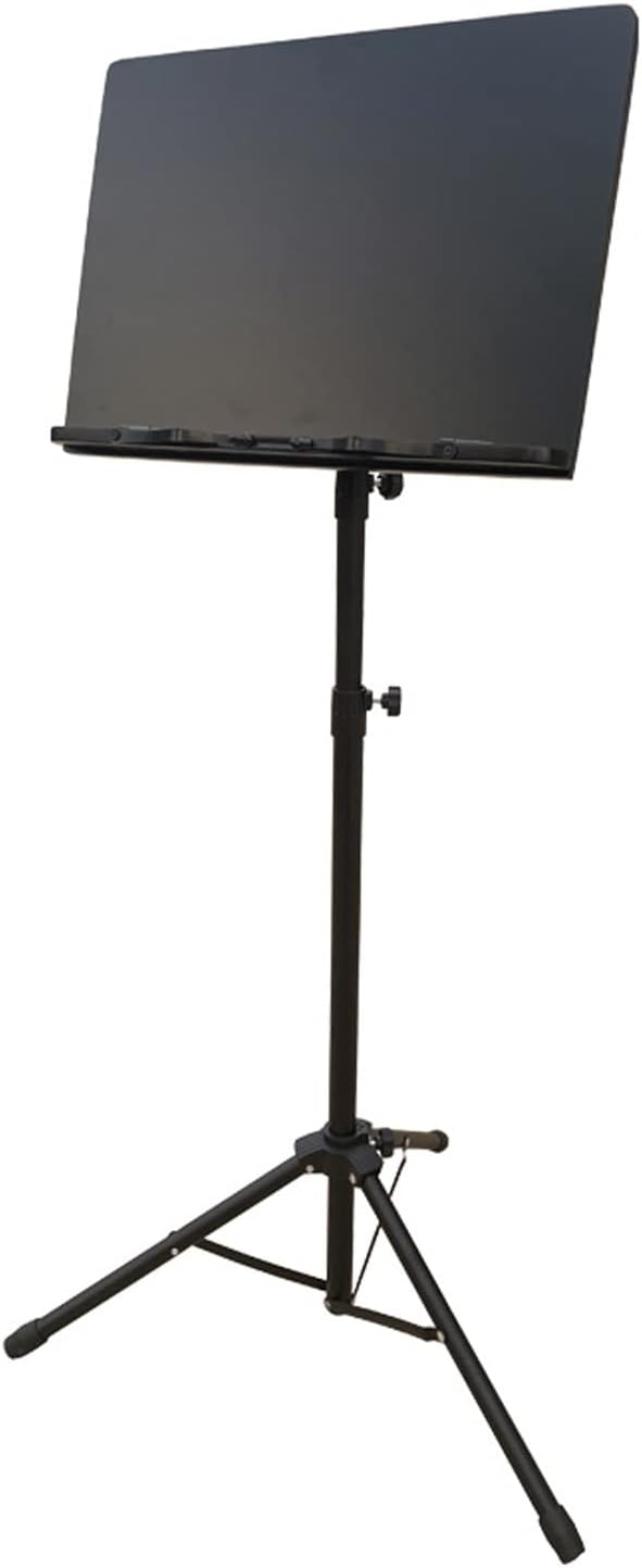 Extra Stable Metal Music Stand, Metal Folding Sheet Music Stand, Wide Tray, Strong Metal Tripod, Strongers Load Capacity, Music Stand with Phone Holder Microphone Holder,