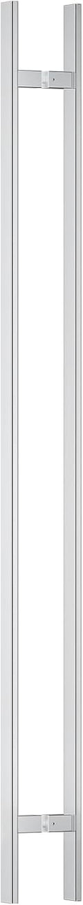 Ranbo H-Shaped 71' Large Push Pull Door Handle,Back to Back, 1500mm (59 1/16 inch) CTC, 1.2 mm Thick 304 Stainless Steel, Heavy Duty for Barn,Front,Entrance, Commercial,Glass Doors,Polished Chrome