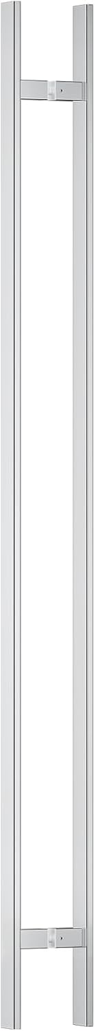 Ranbo H-Shaped 71' Large Push Pull Door Handle,Back to Back, 1500mm (59 1/16 inch) CTC, 1.2 mm Thick 304 Stainless Steel, Heavy Duty for Barn,Front,Entrance, Commercial,Glass Doors,Polished Chrome