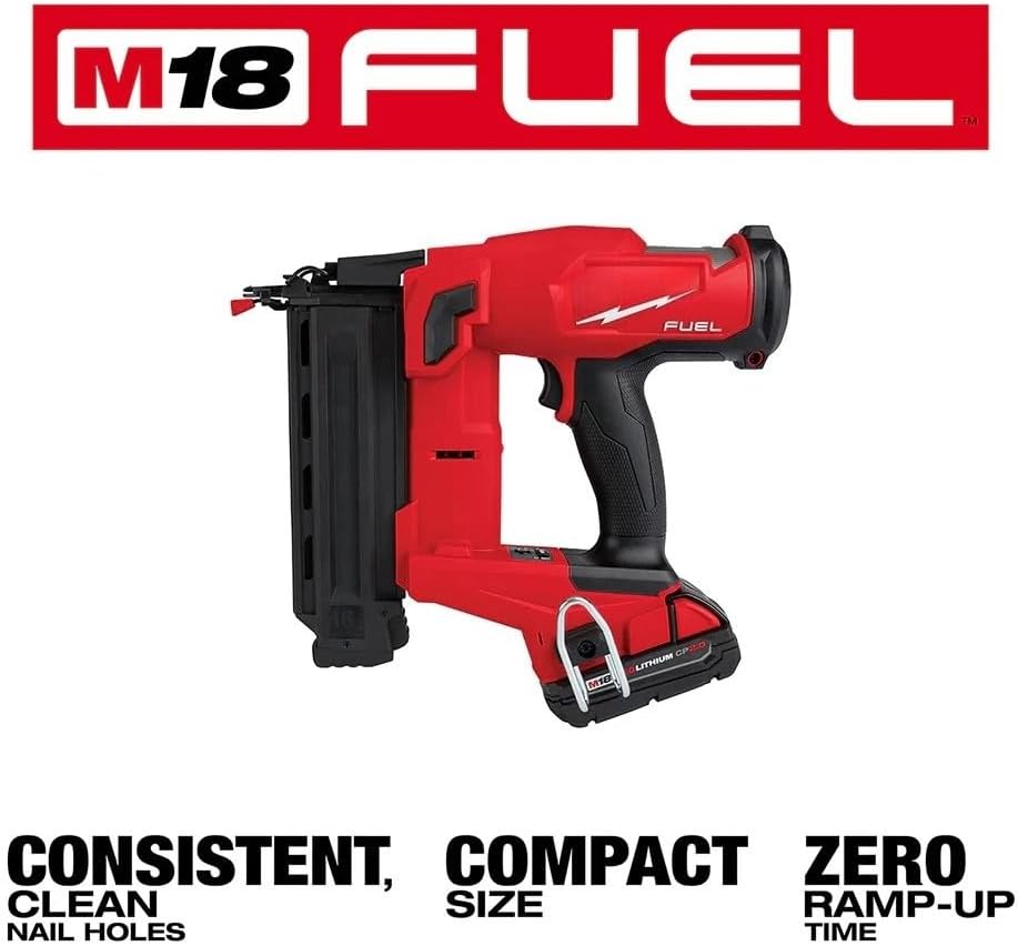 2746-21CT Brushless Cordless Brad Nailer for Milwaukee M18 FUEL 18V 18-Gauge Brad Nailer Kit