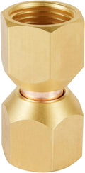 EFIELD Female Flare Swivel Adapter, 1/4' Female Swivel Nut, Brass, Flare Tube Fitting, Valve Connector (Pack of 50),(FLARE014-50PCS)