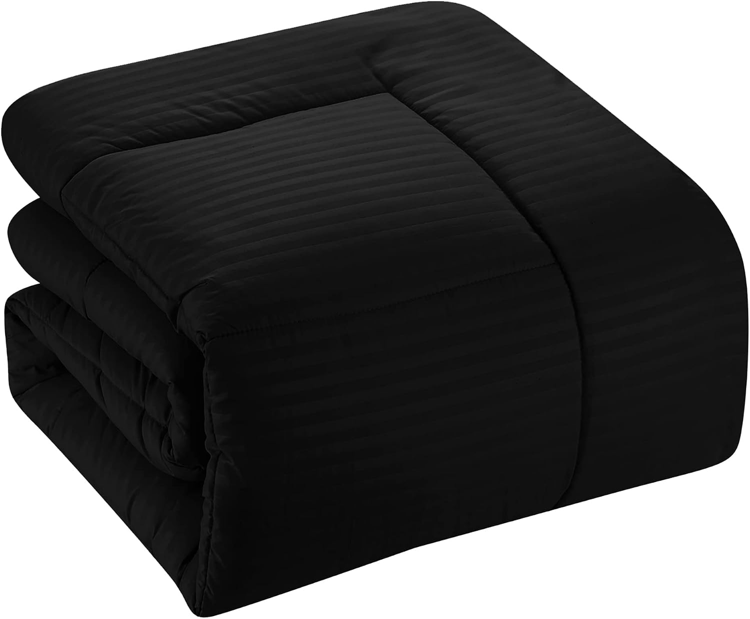 8 Piece Comforter Set Bag with Dobby Stripe Design, Case Pack (Pack of 3)