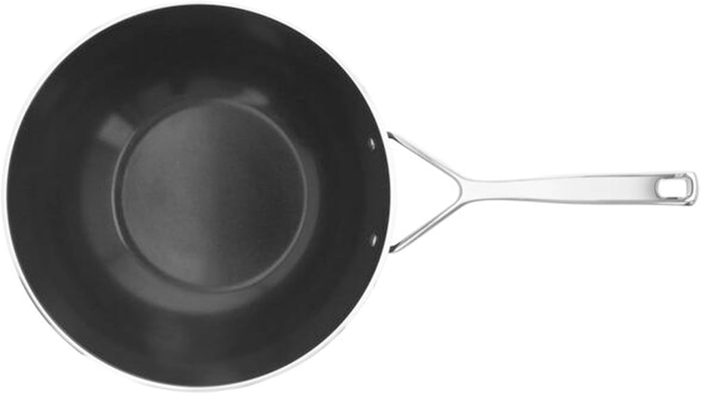 Demeyere AluPro 5, Ceramic 12-inch Aluminum Nonstick Wok, Ceramic Nonstick Coating, Lightweight Construction, Compatible with all Cooking Surfaces