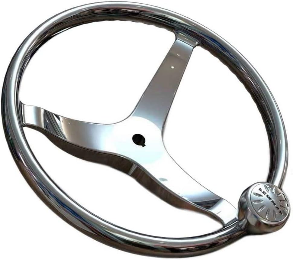 Lewmar 13.5' Powerboat Steering Wheel with PowerGrip Control Knob and 5/8' Nut