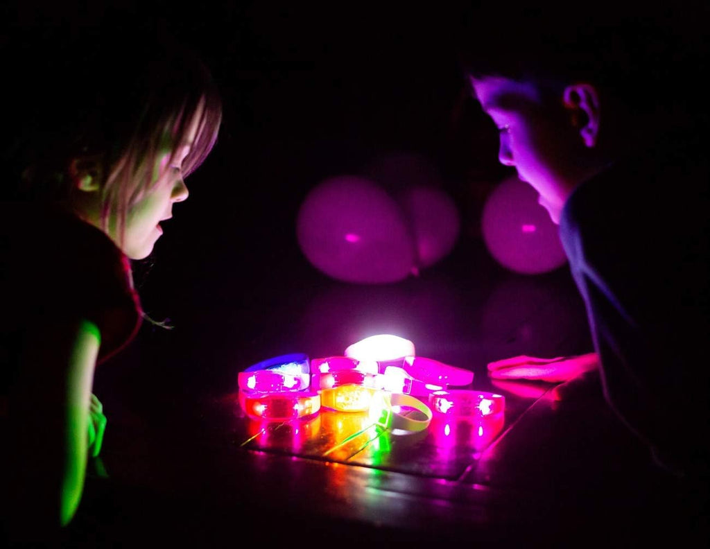 Sound Activated LED Glow Bracelets (42 Pack) - Music Reactive Flashing Lights - Kids & Adults Party Favors for Concerts, Festivals, Birthdays & Night Events
