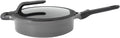 BergHOFF GEM Non-stick Sauté Pan 11' 4.9qt., Stay-cool, Detachable Handle, Glass Lid, Ferno-Green, Non-Toxic Coating, Induction Cooktop Ready