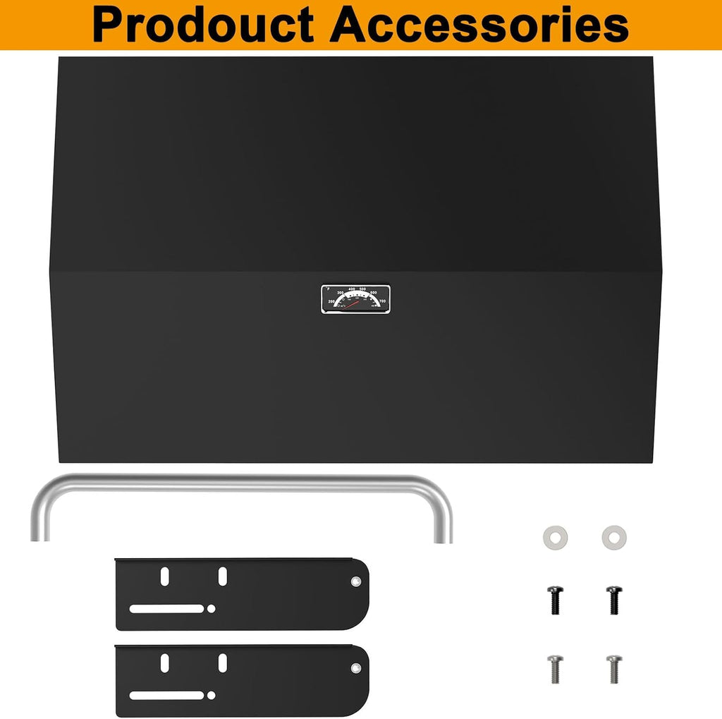 Hinged Lid for Blackstone Griddle 28 Inch Hard Cover Lid for Blackstone Griddle 28-Inch 1517 1853 1605 1839 1856 1885 1983 1924 2094 2145 Accessories 28' Grill Top Hood Replacement Parts with Handle