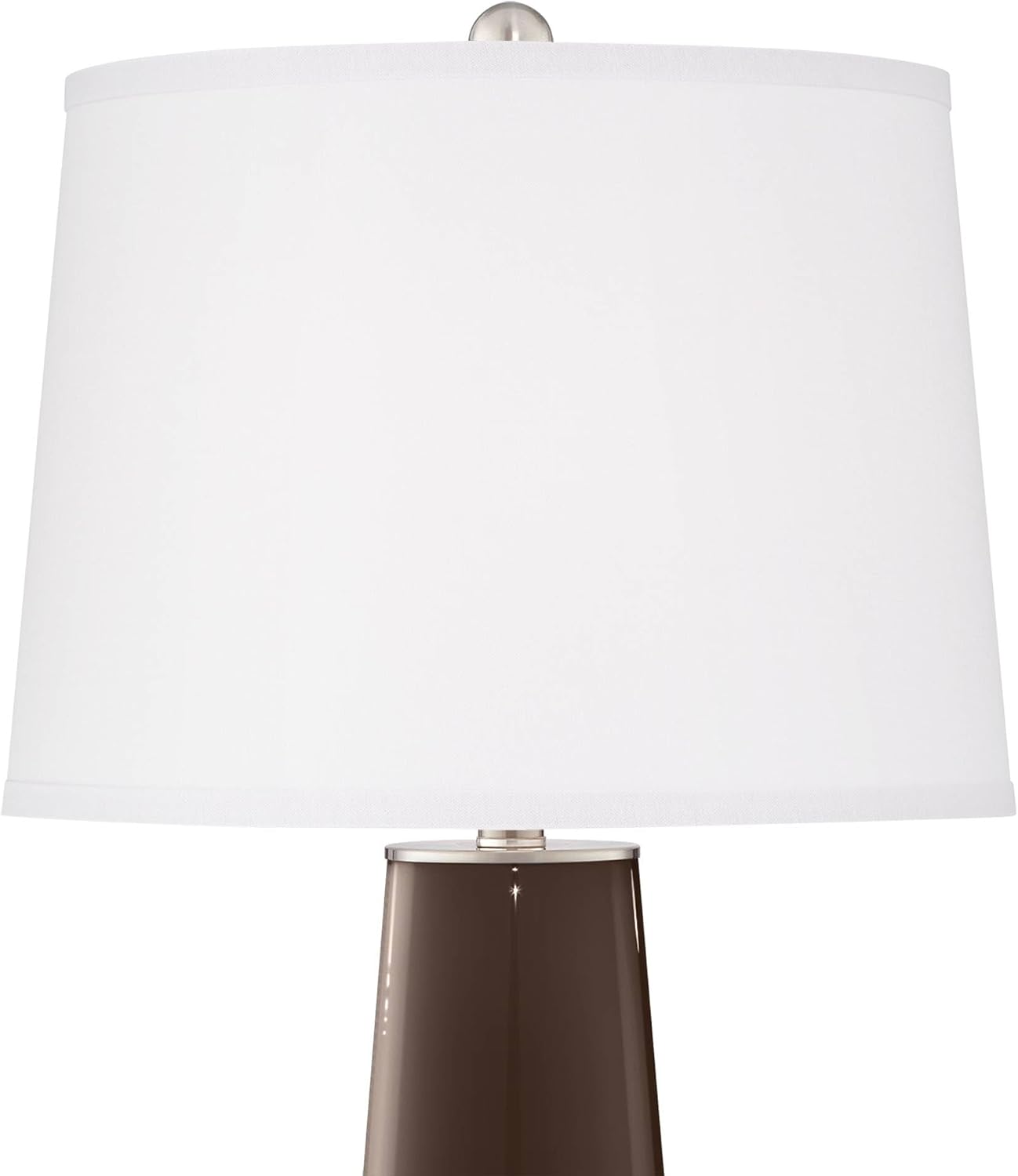 Color + Plus Leo 29 1/2' Modern Glass Carafe Brown Table Lamps Set of 2