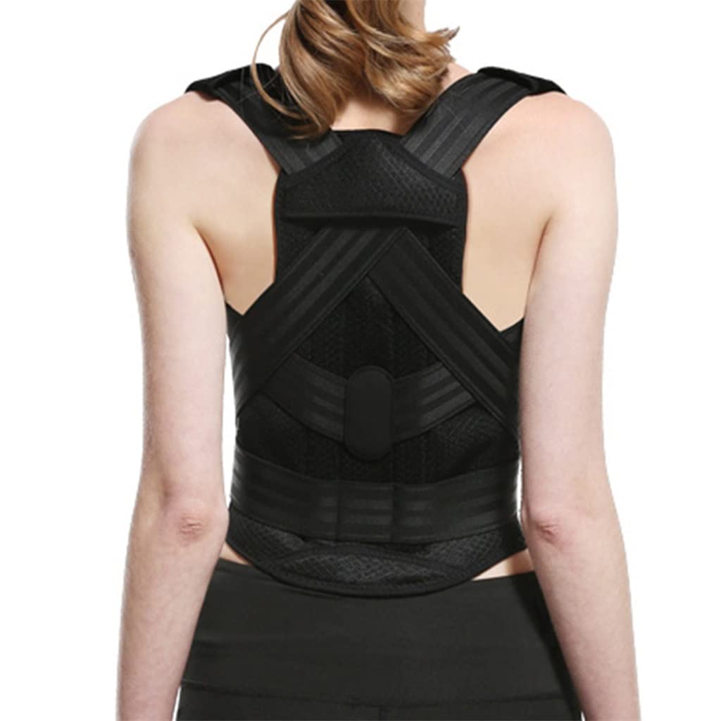 Adjustable Posture Corrector Back Support Shoulder Postural Fixer Tape Back Posture for Women Corset for Posture(S code)