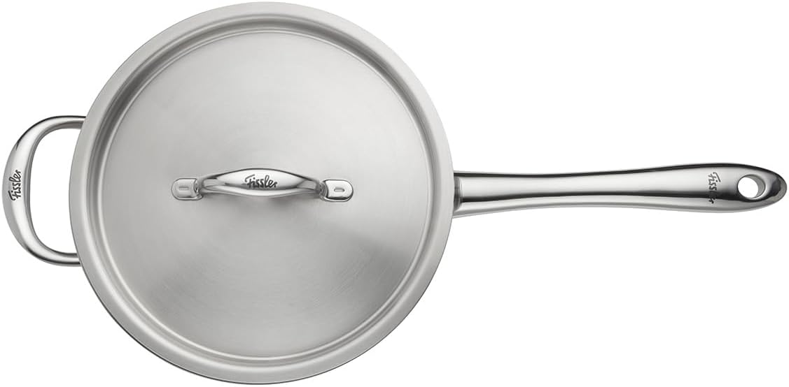 Fissler M5 Pro-Ply 5-ply Stainless Steel Sauté Pan, 3 Quart, with Metal Lid