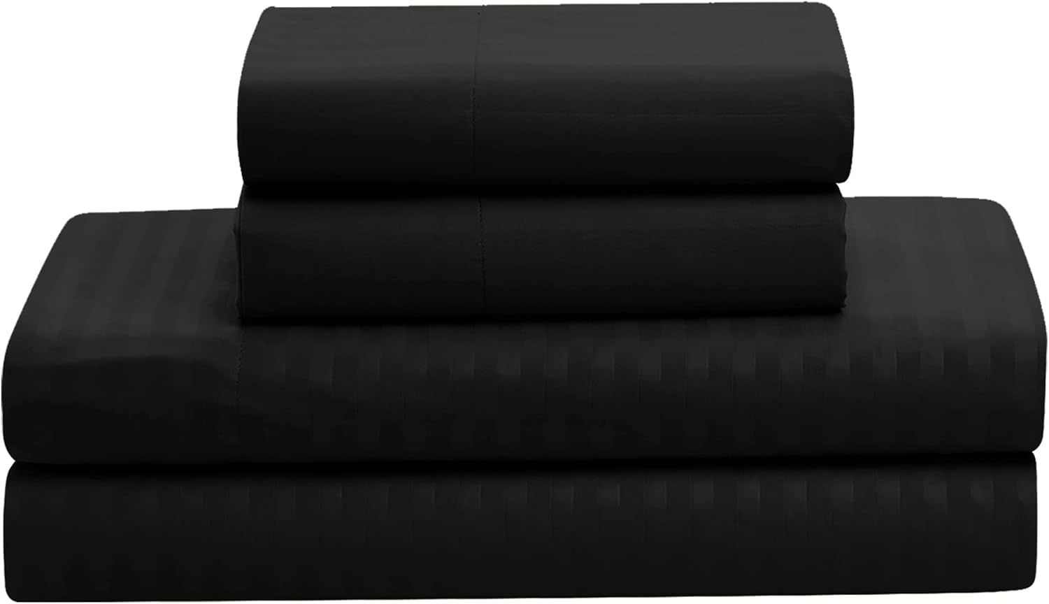 8 Piece Comforter Set Bag with Dobby Stripe Design, Case Pack (Pack of 3)