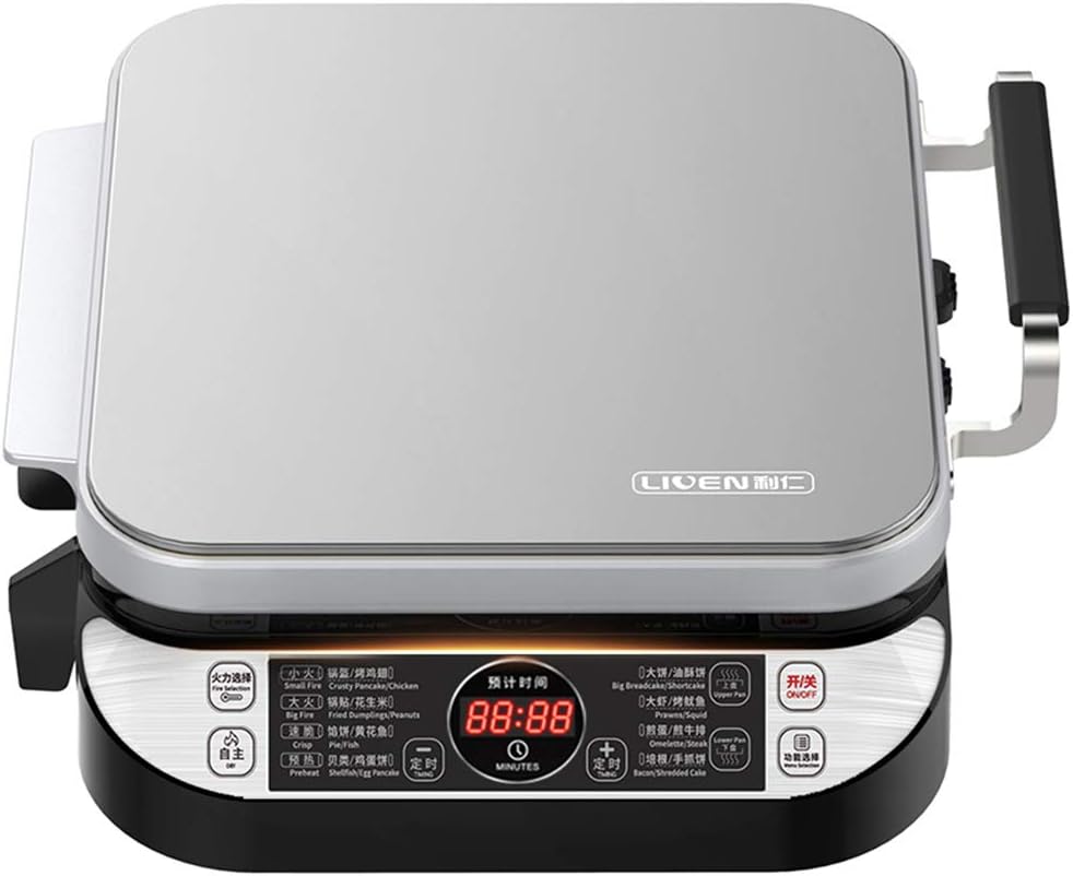 LIVEN Electric Baking Pan LR-FD431 Skillet Griddle, US DuPont Non-Stick Coating,Removable Upper and Lower Grill Pan, Easy to Clean,Electric Indoor Grill/Griddle