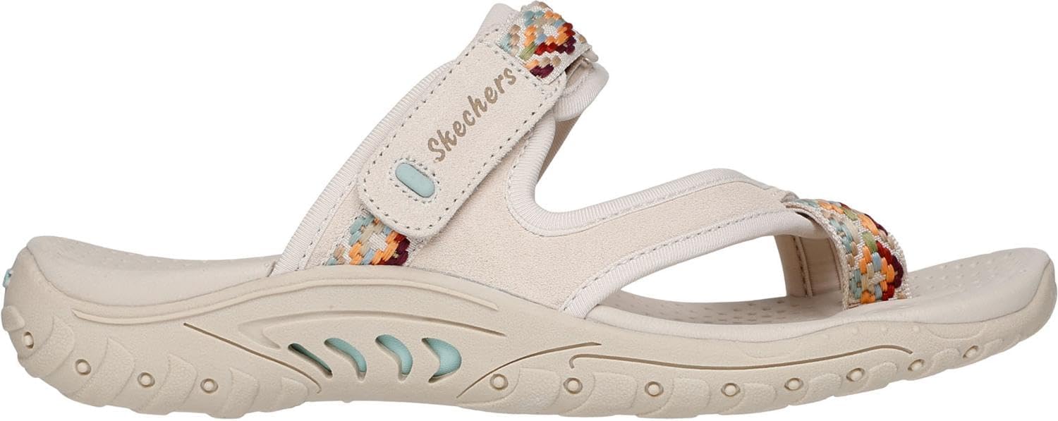 Skechers - Womens Reggae - Day-Dreamers Sneakers, Color Natural/Multi, Size: 10 M US