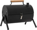 Charcoal Grills with Smoker and Griddle Portable Small Bbq Grill with Lid and Handle for Outdoor Camping Cooking Party Picnic Patio Backyard(Black)