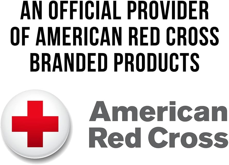 American Red Cross Officially Licensed Product, First Aid Concepts Basic Emergency Preparedness Starter Kit, 12 Hour Survival Supplies for 1 Person, Water, Phone Charger, Blanket, Food