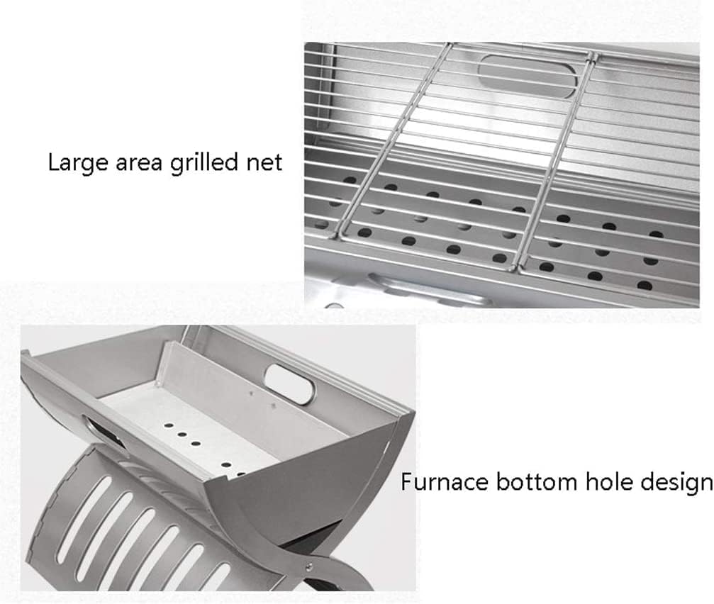 Bbq Grill Charcoal Grill Charcoal Stove Portable Charcoal Grill Tabletop BBQ Grill Folding Small Barbecue Grill For Outdoor Grilling Camping Barbecue Grill Charcoal Griddle