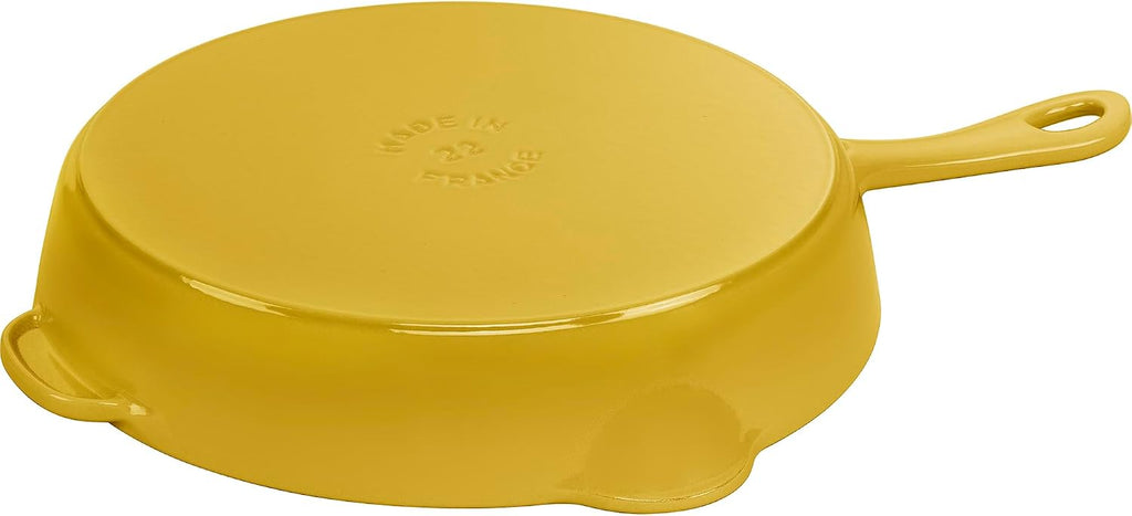STAUB Cast Iron 8.5-inch Traditional Deep Skillet - Citron