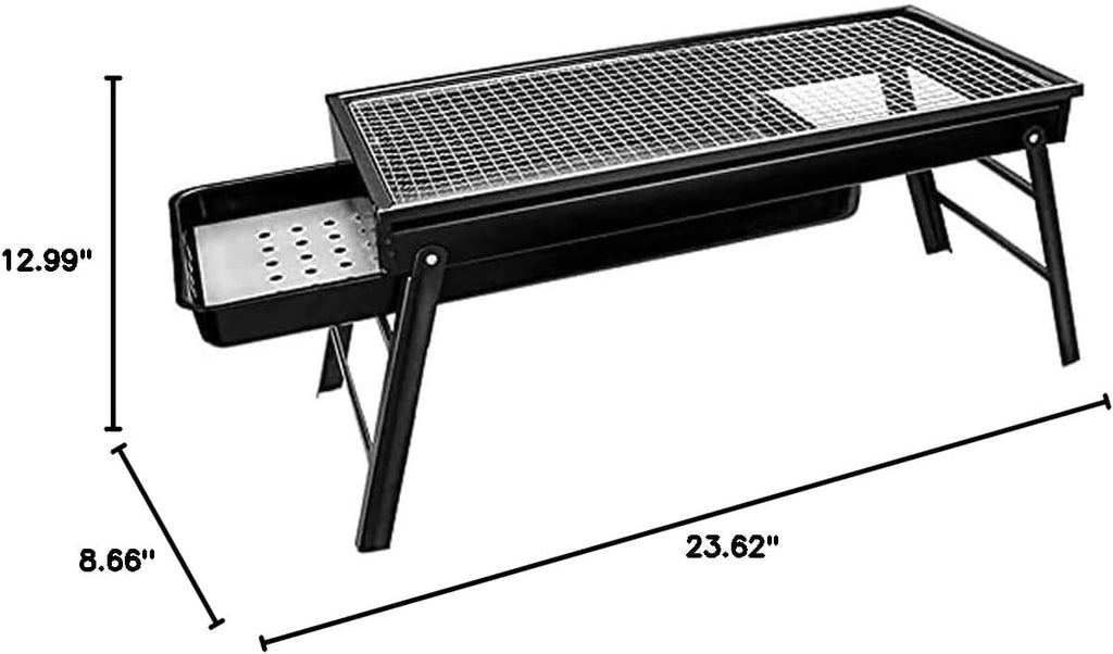 Bbq Grill Charcoal Grill Charcoal Stove BBQ Grill Tabletop Stainless Steel Portable Foldable Charcoal Grill For Outdoor Cooking Picnic Barbecue Grill Charcoal Griddle