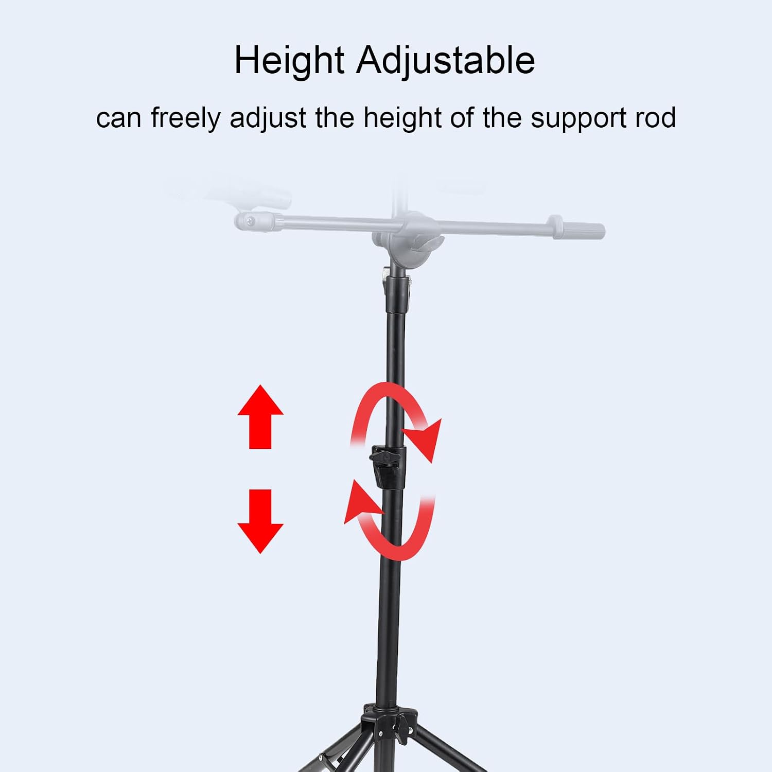 Folding Music Stand Portable Sheet Music Holder With Phone Clip and Microphone Clip for Live Streaming Band Performance