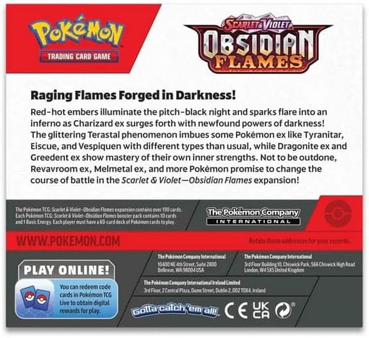 Pokemon TCG: Scarlet & Violet - Obsidian Flames Booster Display Box (36 Packs)