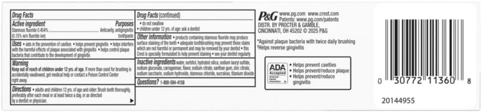 Crest Pro-Health Gum Detoxify Deep Clean Toothpaste, 4.8 oz Pack of 24 - Anticavity, Antibacterial Flouride Toothpaste, Clinically Proven, Gum and Enamel Protection, Plaque Control