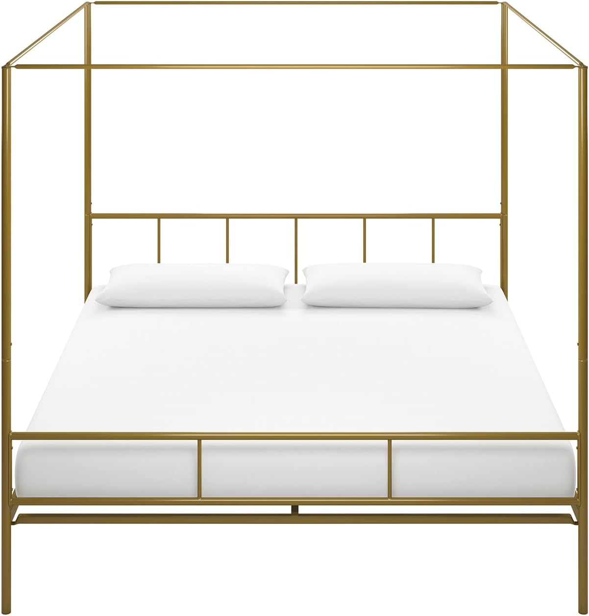 Novogratz Marion Canopy Bed, King, Gold