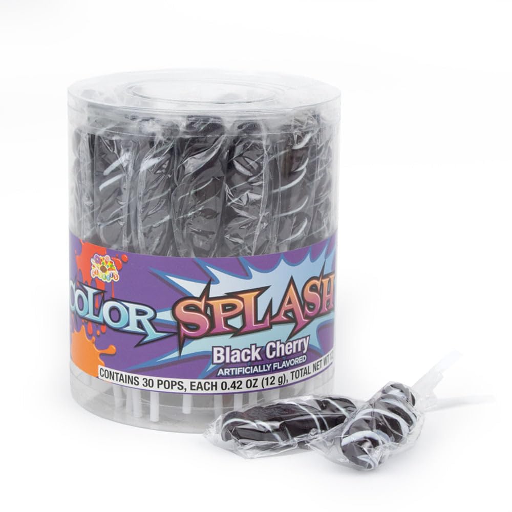 Black Deluxe Bulk Candy Buffet Mix Including Chocolates, Gumballs, Lollipops & More Assorted Treats - Ideal For Dessert Tables And Party Displays (9.6lbs)
