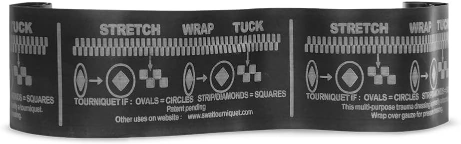 SWAT-T Tourniquet Black 10 Pack, Emergency First Aid Equipment for Massive Hemorrhage Control, Made in The USA