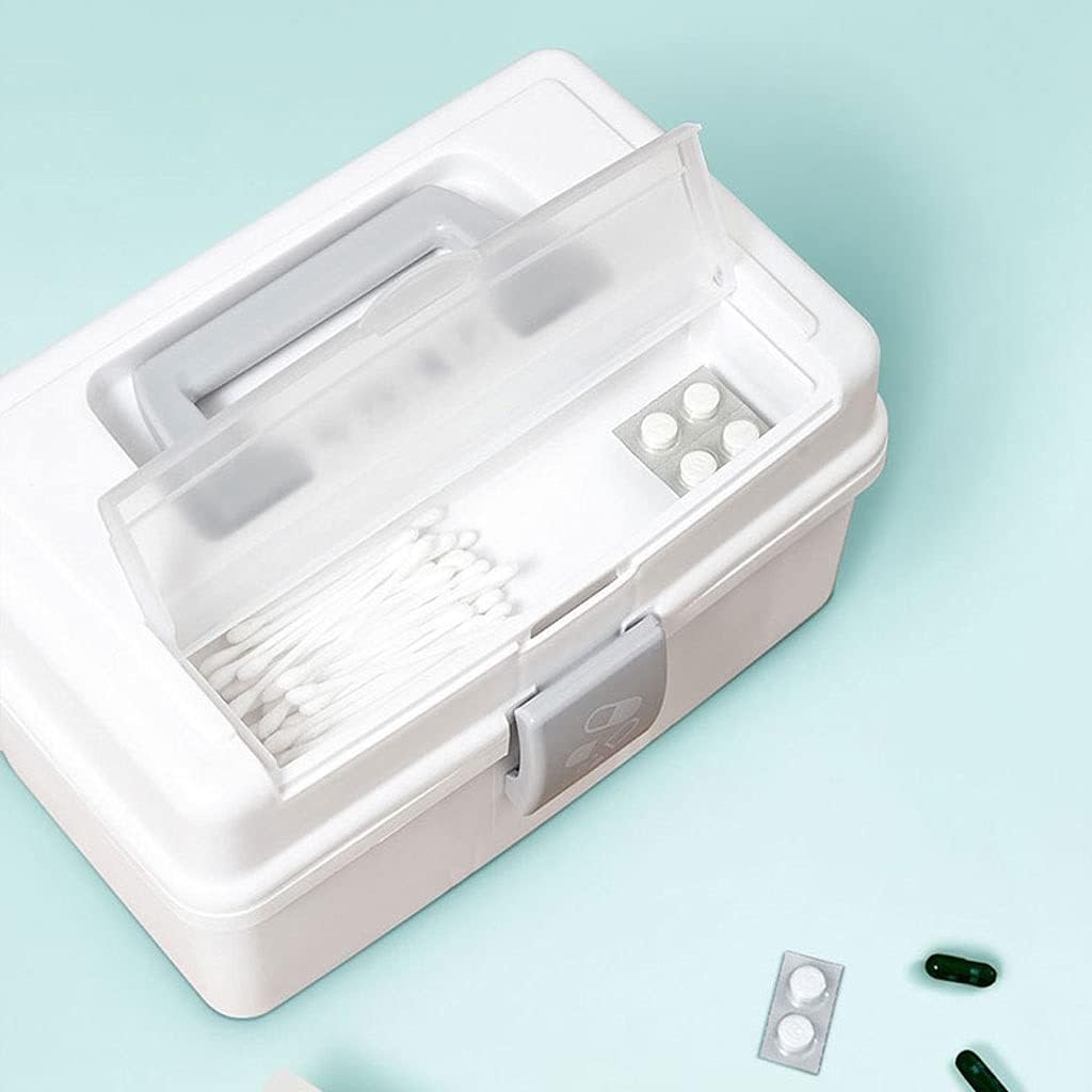Medicine Storage Box Organizer Jewelry Travel Pill Case Plastic First Aid Household Handle Medical Medical