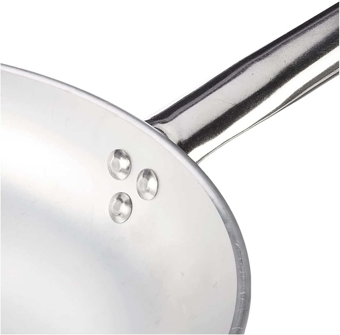 Pentole Agnelli Aluminium Professional Radiant Frying Pan 5 Mm. Thick with Tubular Steel Handle, Diameter 36 cm, Silver